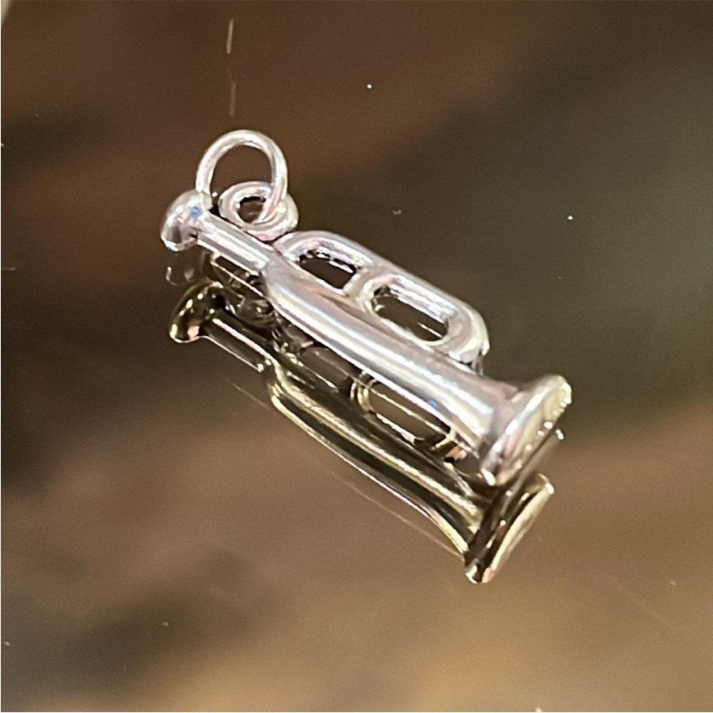 Silver Trumpet Charm